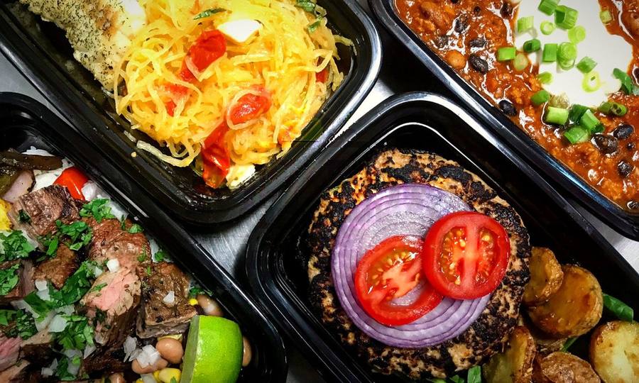 Chef-made Miami FitBox meals in their containers